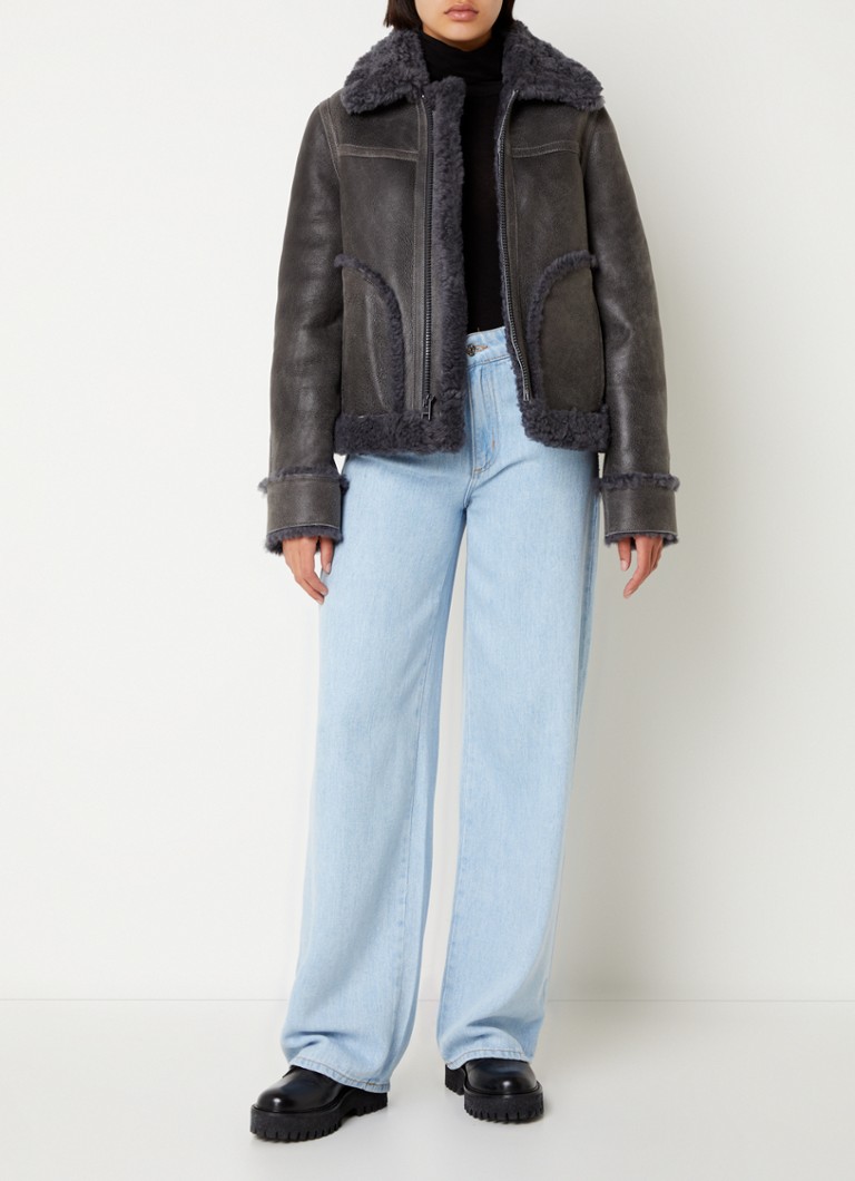 Palton Zadig&Voltaire Kady din piele de miel