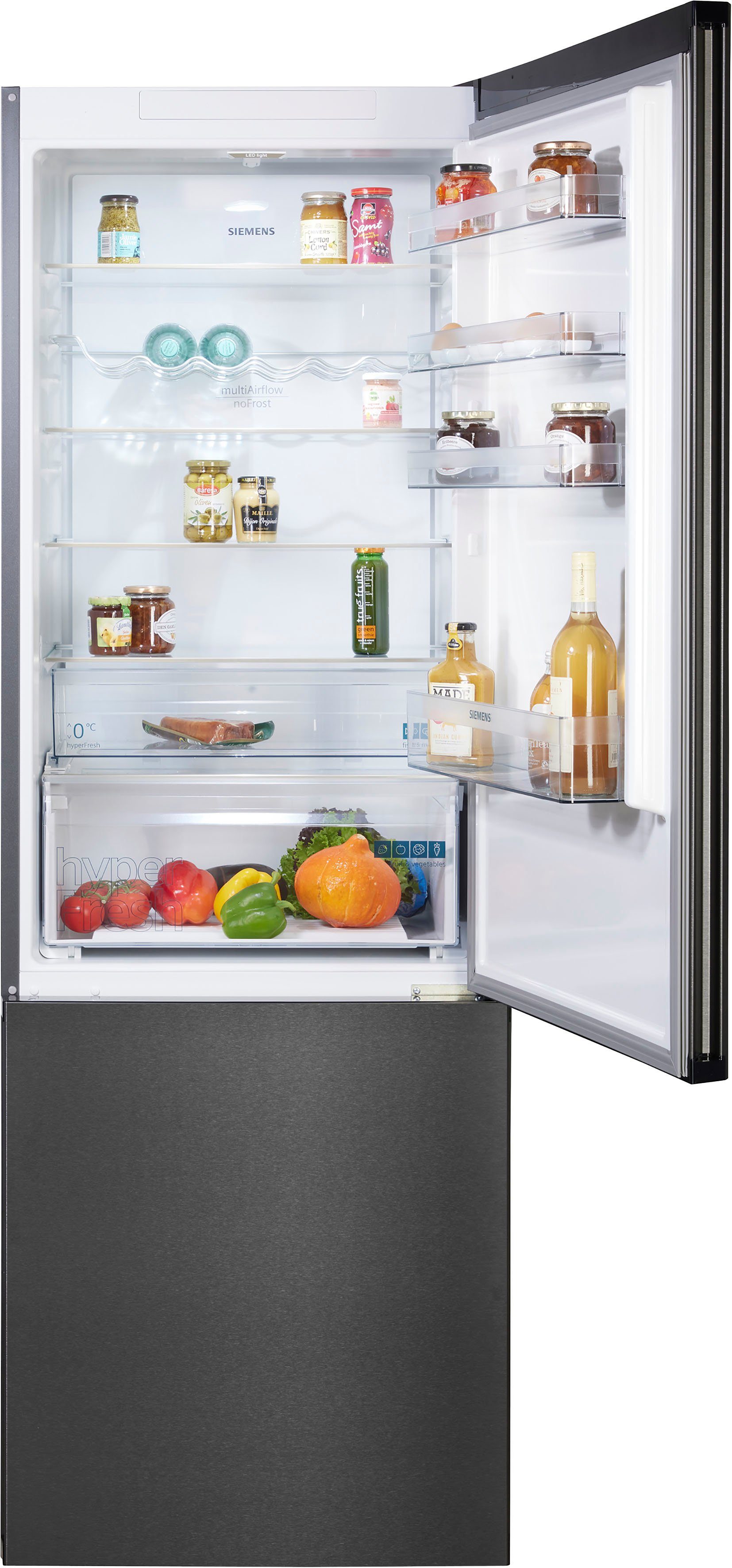 SIEMENS Kühl-/Gefrierkombination iQ300 KG49NXXCF, 203 cm hoch, 70 cm breit