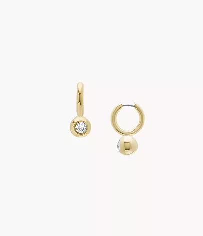 Fossil Creolen-Ohrringe Bright Baubles Metall goldfarben