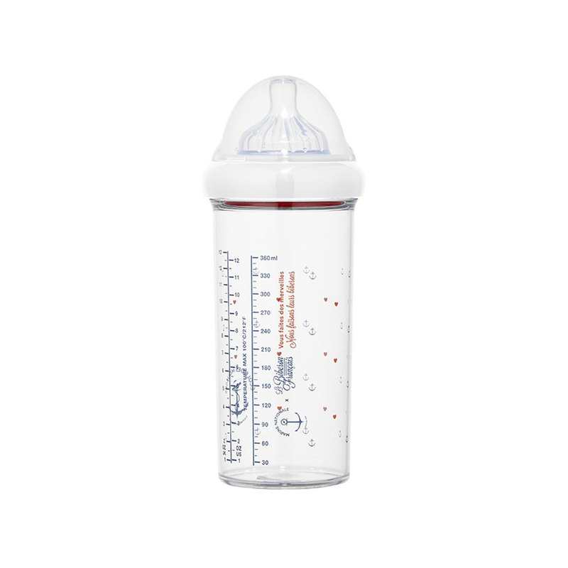 Biberon 6+ mois 360 ml anti coliques Marine Nationale Le biberon français