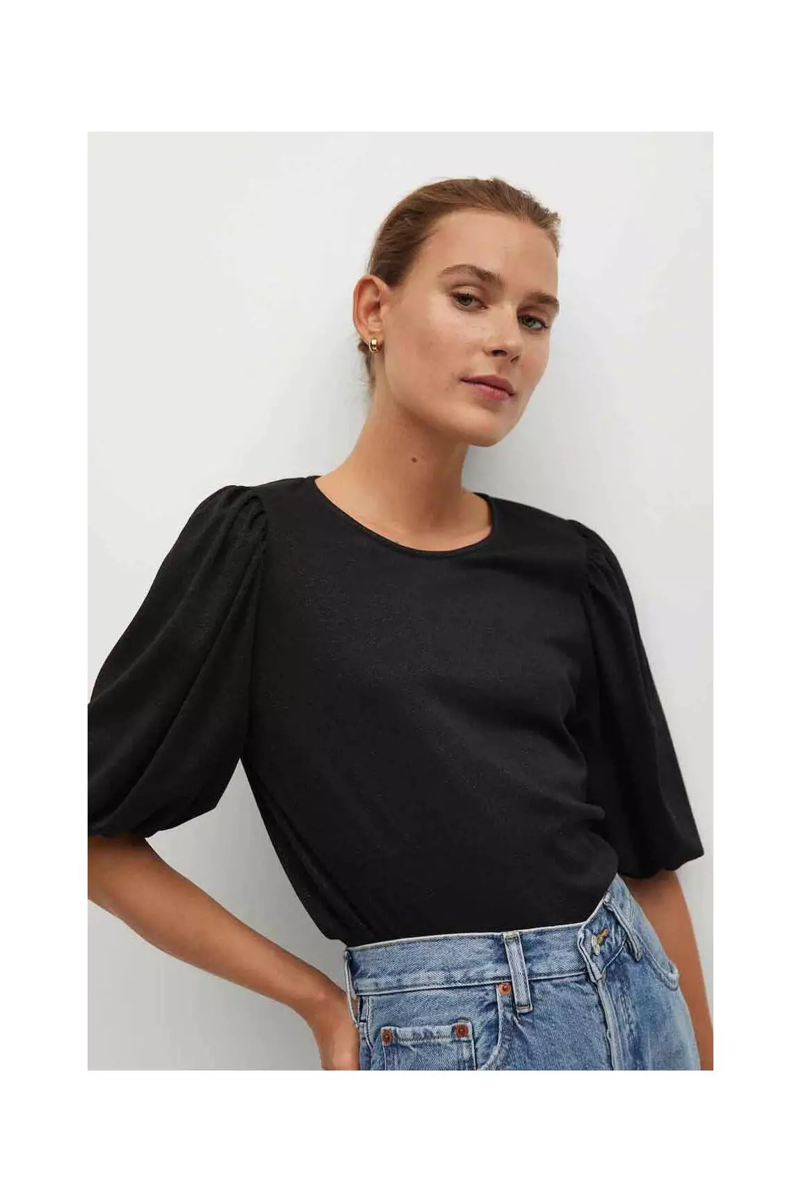 Mango Tshirts Femme couleur noir