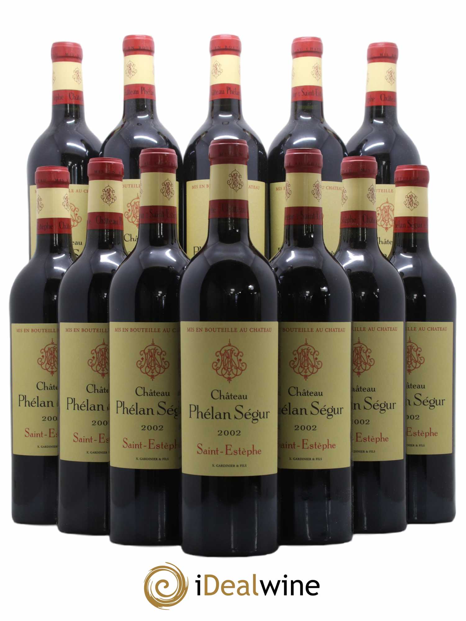 Château Phélan Ségur  2002 - Lot de 12 Bouteilles
