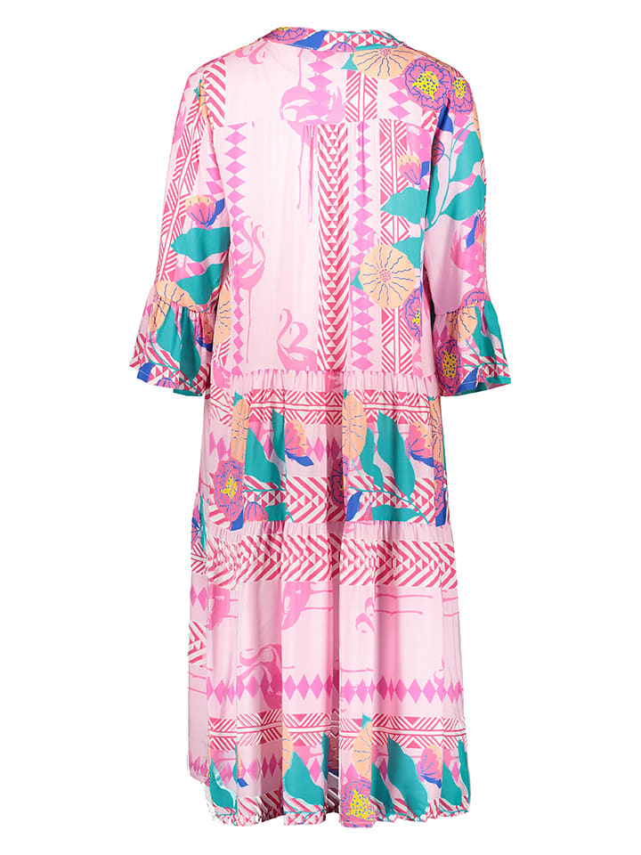 miss goodlife Kleid in Rosa/ Türkis günstig kaufen