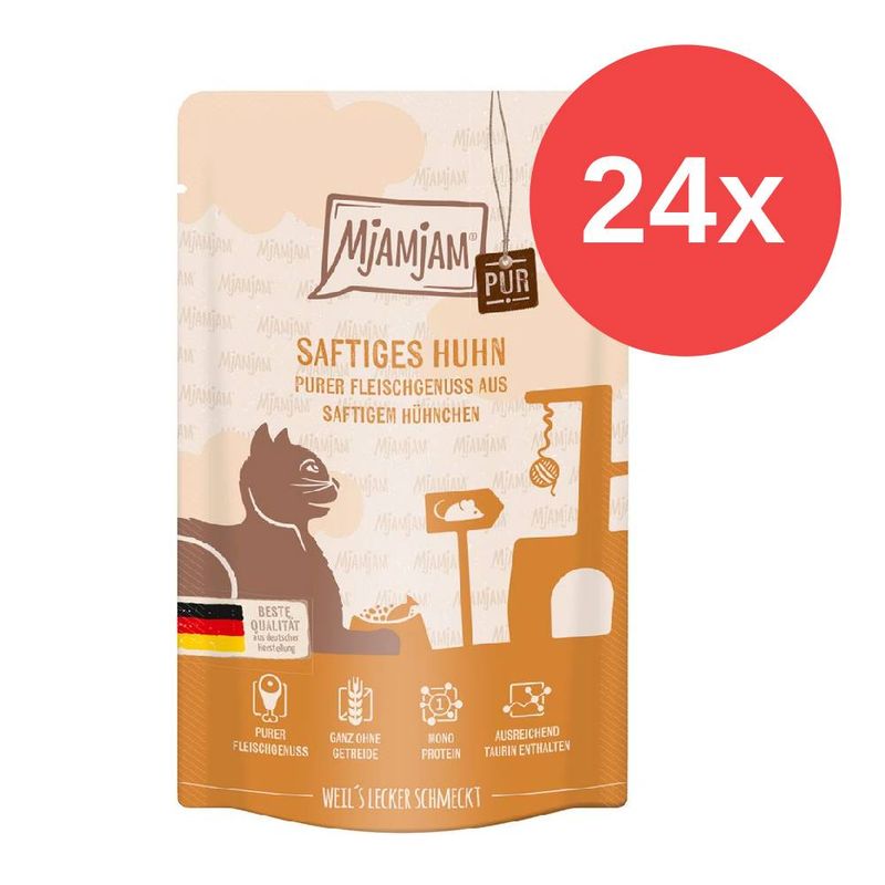 Sparpaket MjAMjAM Quetschie purer Fleischgenuss 24 x 125 g | bitiba