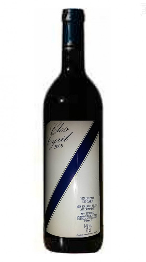 Clos Cyril Domaine de Rapatel Vin Rouge●Vin de Pays du Gard 2011 75cl