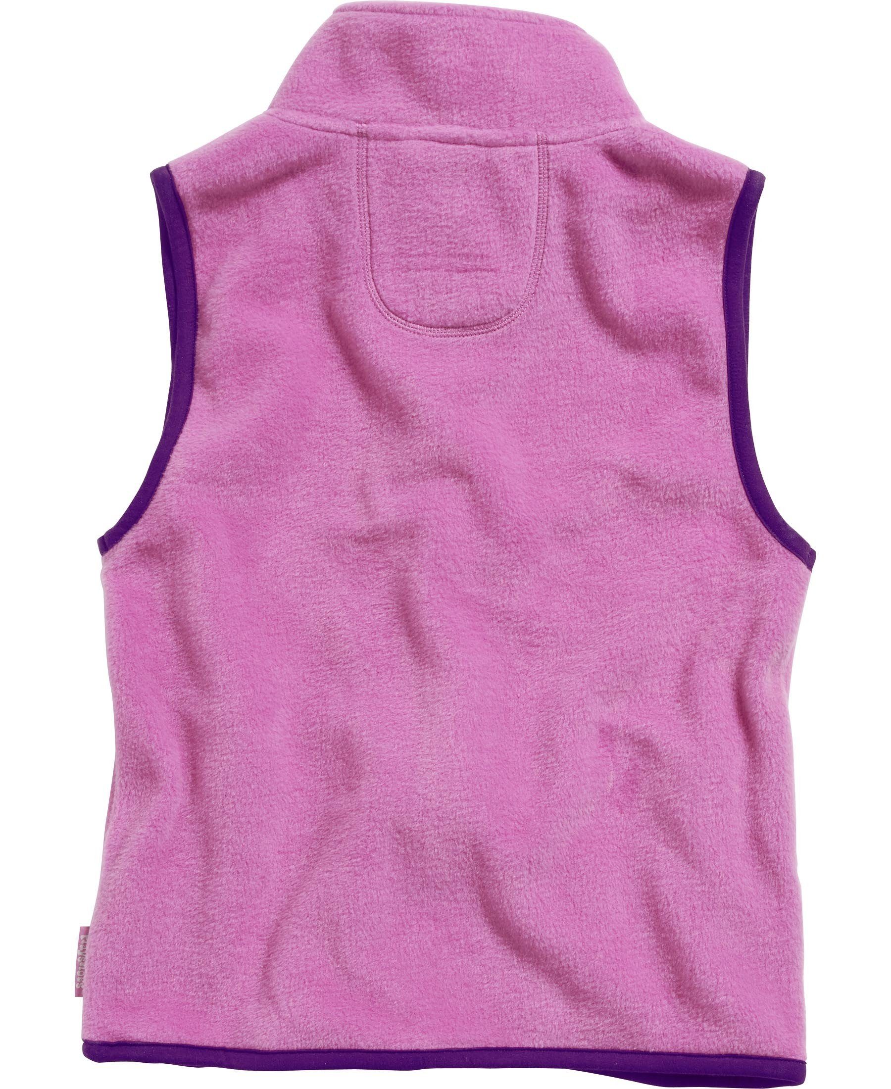 Playshoes Strickfleecejacke Fleece-Weste farbig abgesetzt