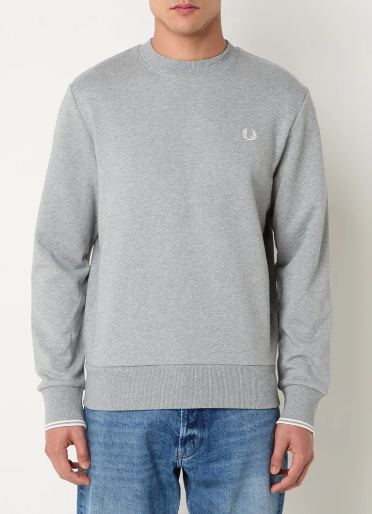 Pulover Fred Perry cu logo brodat