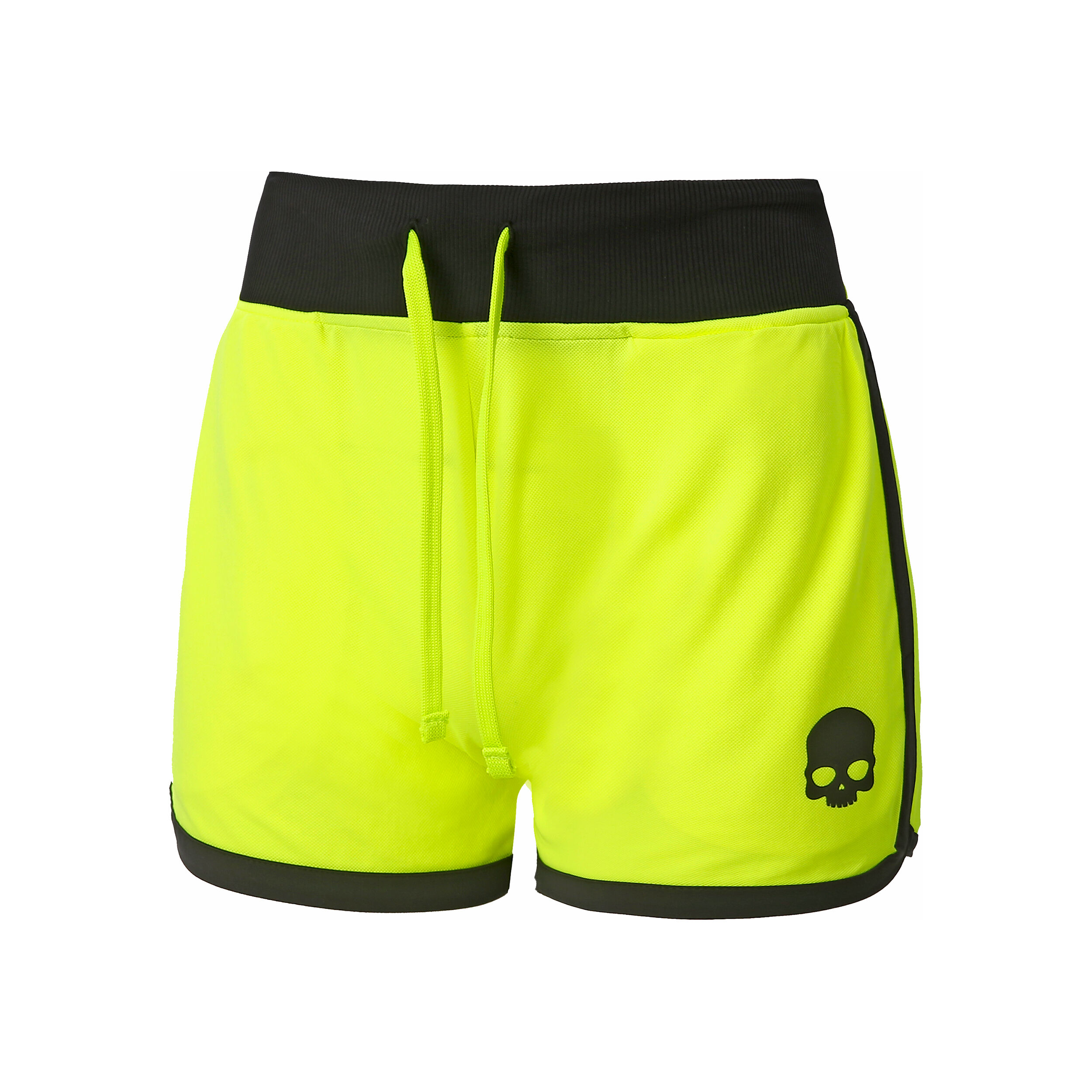 Shorts Damen - Neongelb, Schwarz