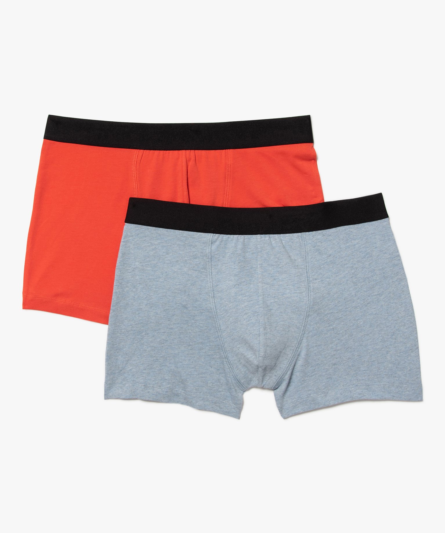 Boxer homme uni extensible (lot de 2) bleu | GEMO