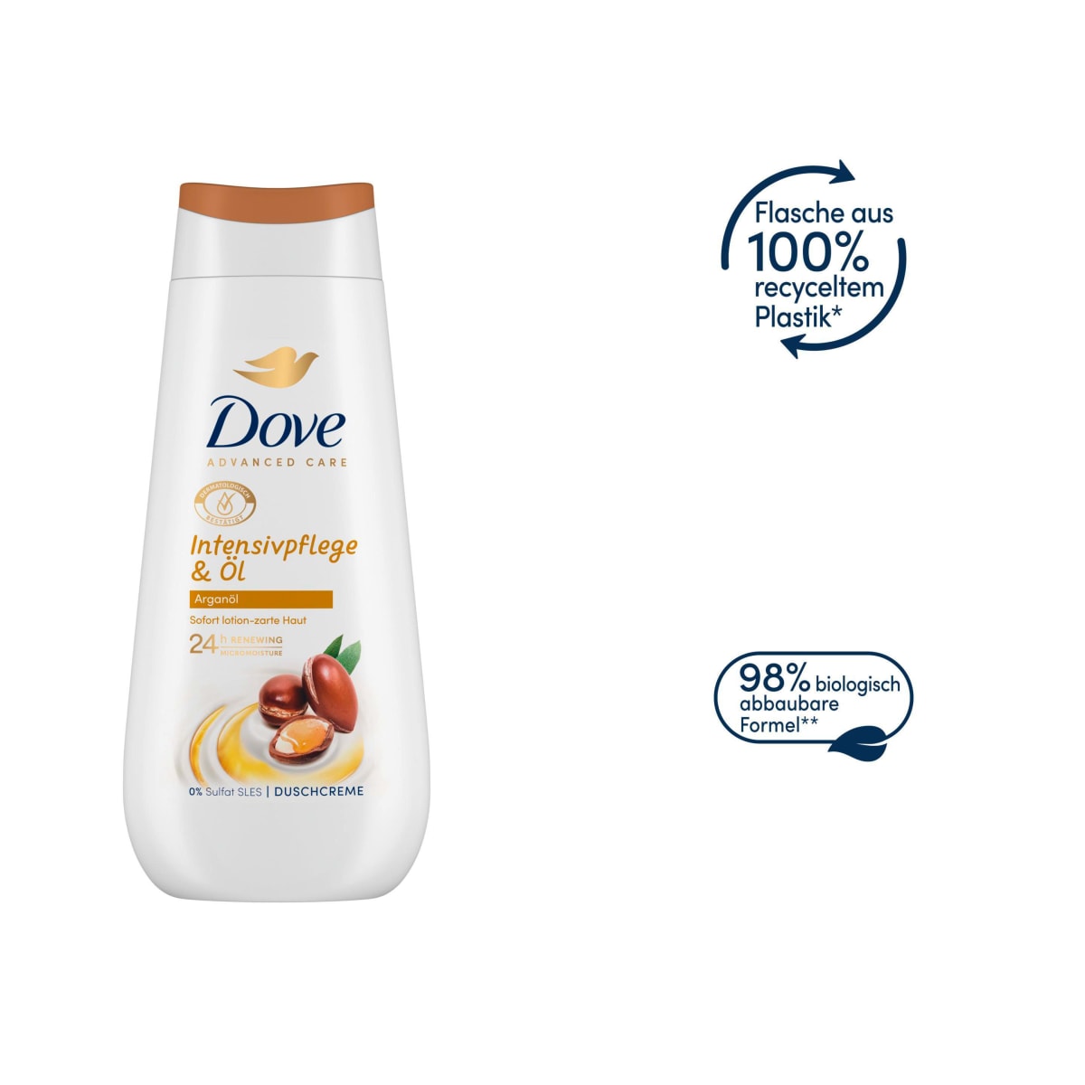 Duschcreme Advanced Care Intensivpflege & Öl, Arganöl, 225 ml