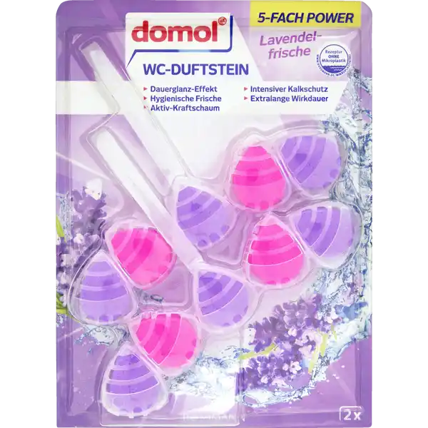 WC-Duftstein 5-fach Power Lavendelfrische