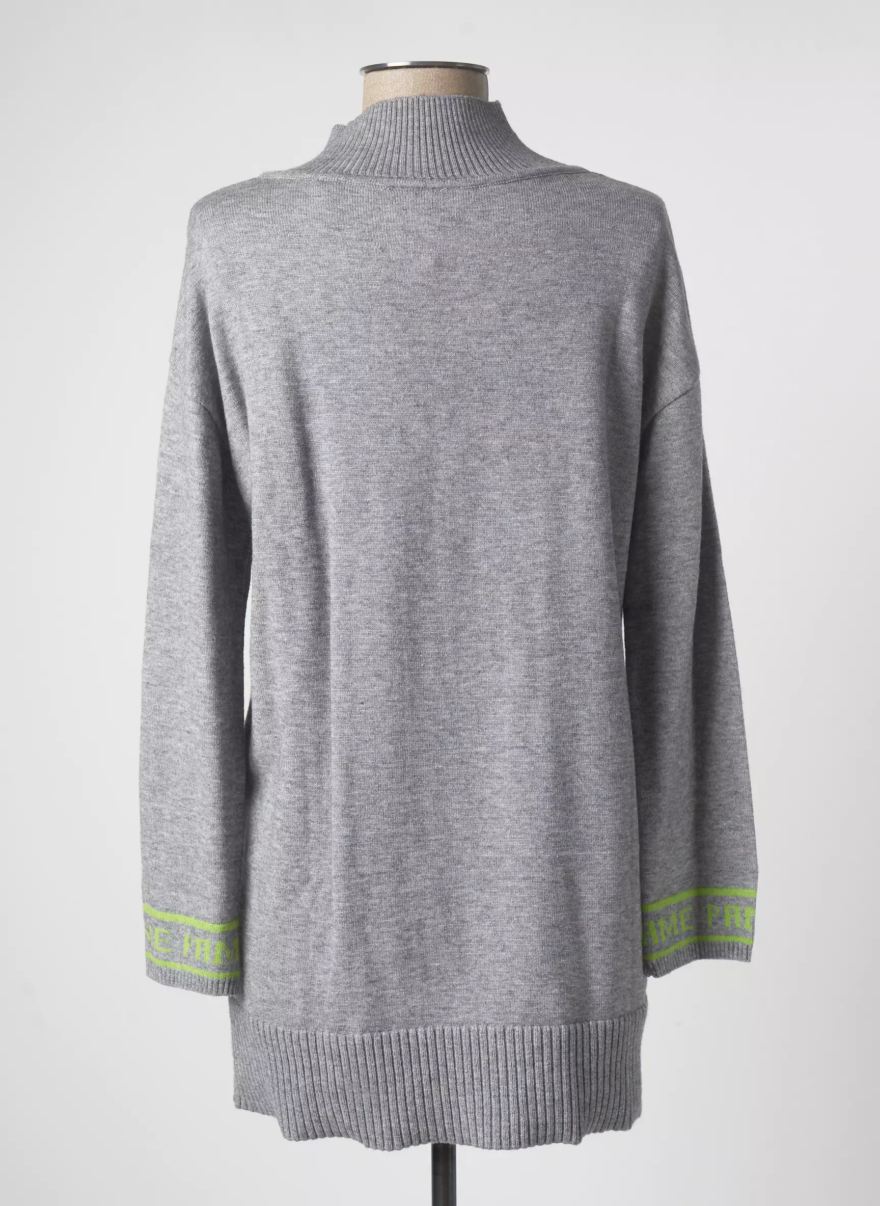 Pame Carrioni Pull Tuniques Femme couleur gris