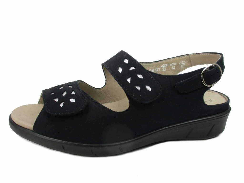 SOLIDUS Komfort Sandalen blau Happy