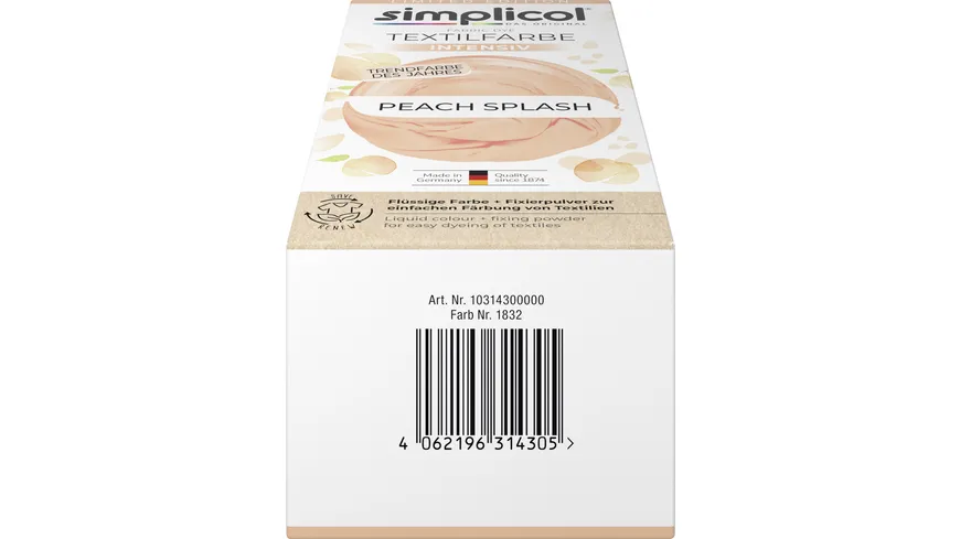 simplicol Textilfarbe Intensiv Peach Splash 150 ml