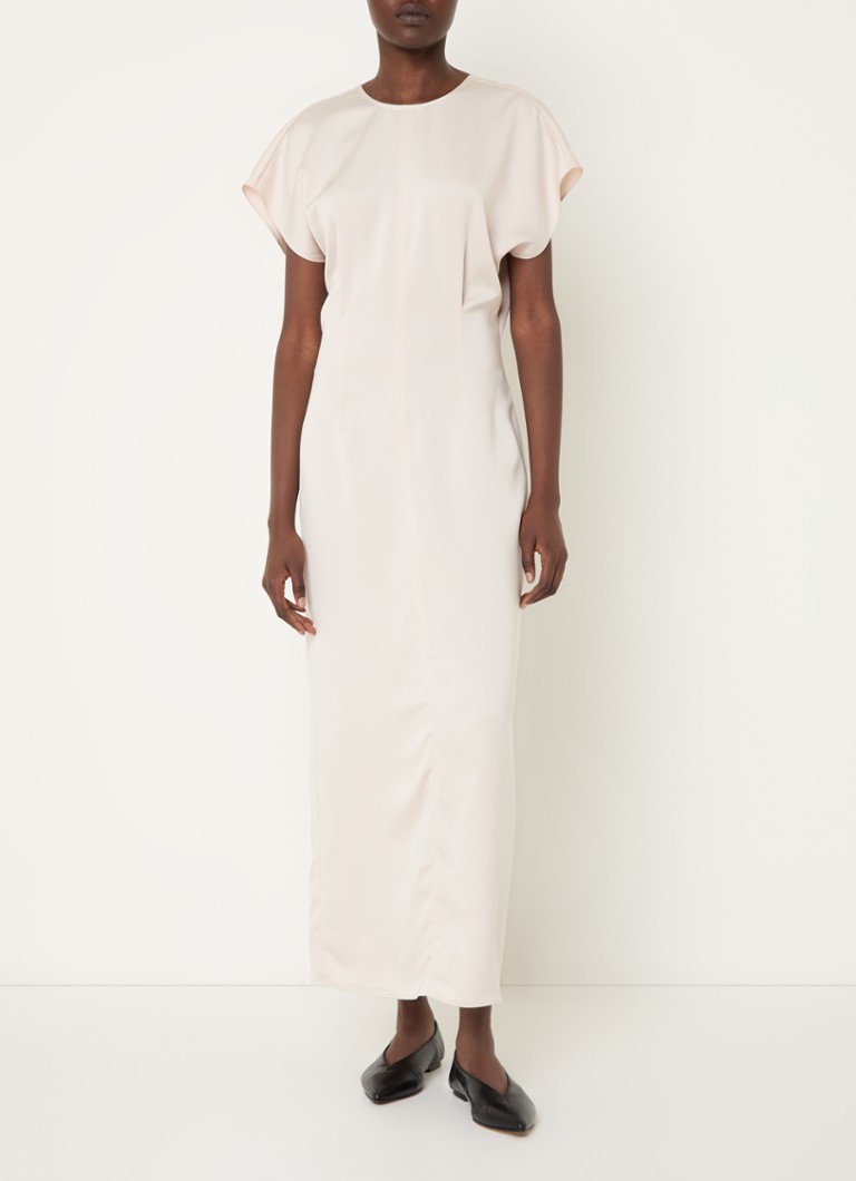 Abito midi in raso con spacco di Calvin Klein
