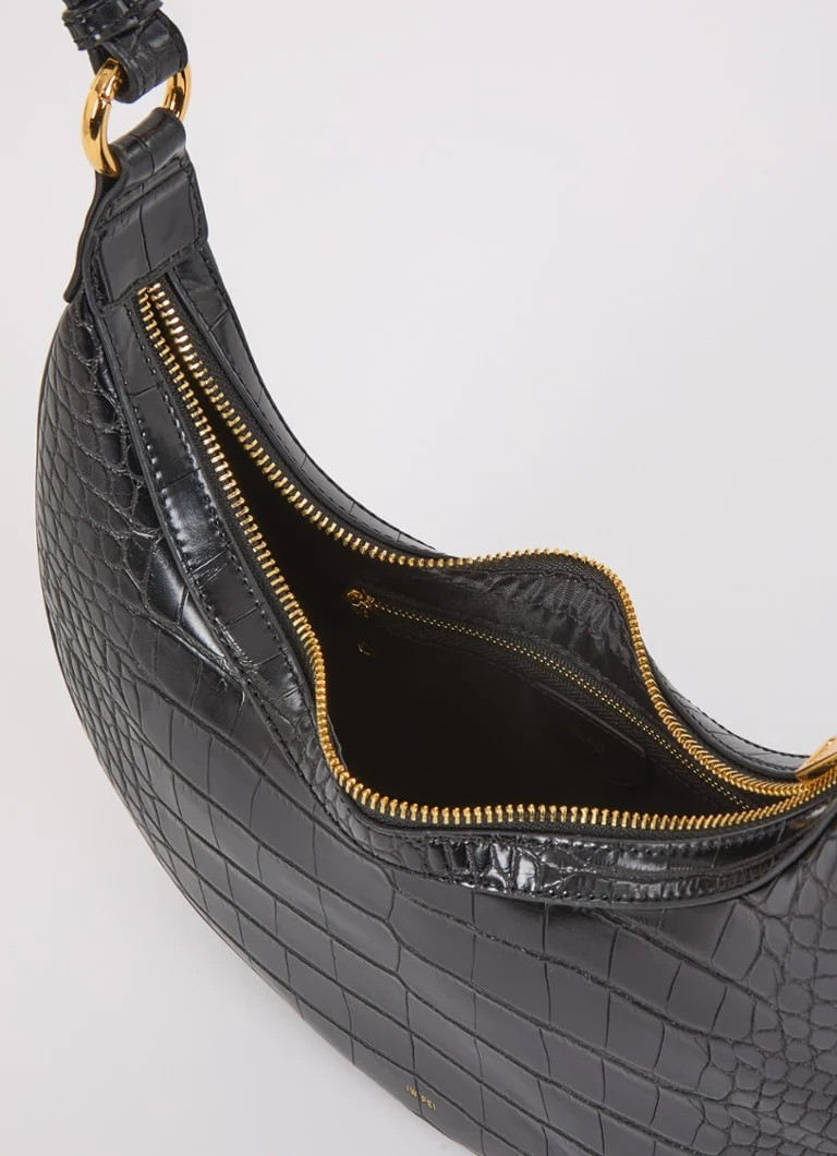JW PEI Carly shoulder bag with croc texture