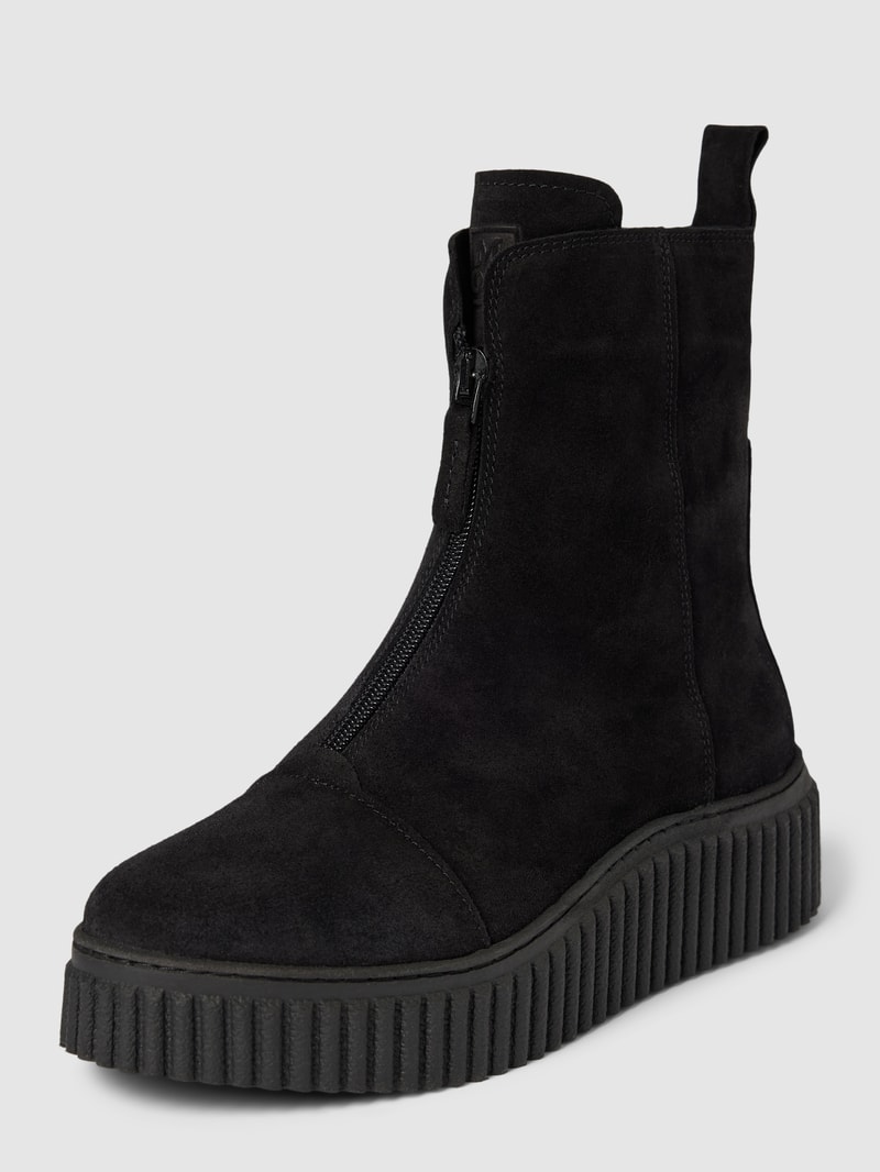 Boots mit Reißverschluss Modell 'BIANCA' in schwarz