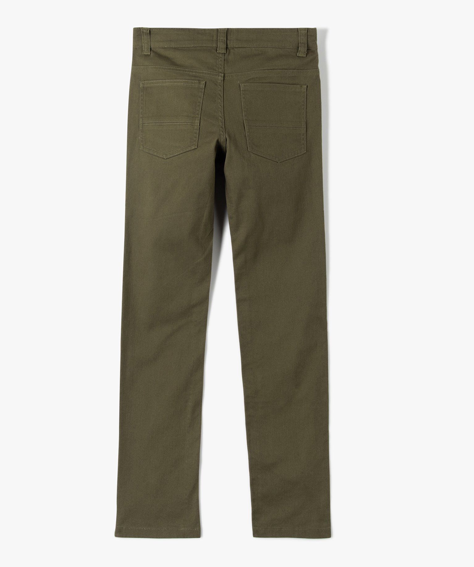Pantalon Garçon style jean slim 5 poches kaki | GEMO
