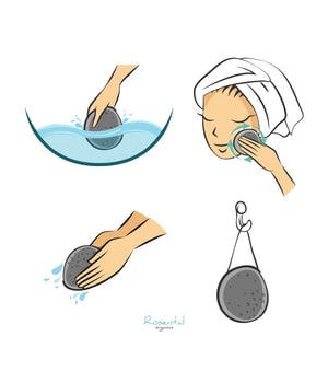 Rosental Organics Konjac Sponge Purifying and exfoliating Gesichtsschwamm-1 Stk