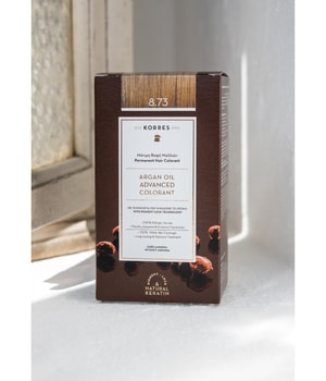 KORRES Arganöl Hochentwickelte Haarcoloration / Golden Caramel 8.73 Haarfarbe-145 ml