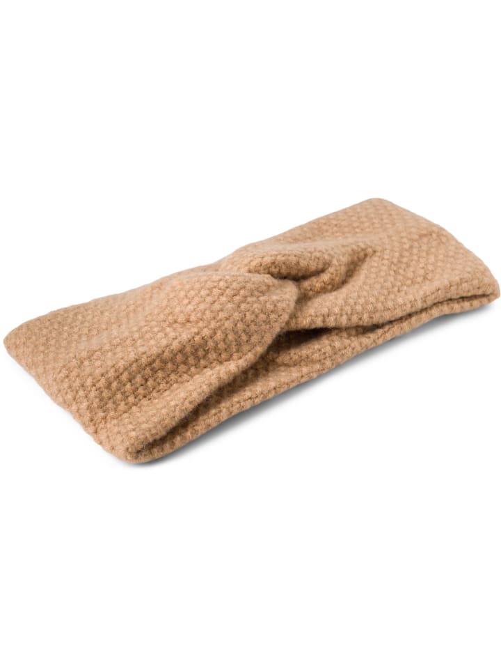 styleBREAKER Strick Stirnband in Hellbraun günstig kaufen onesize