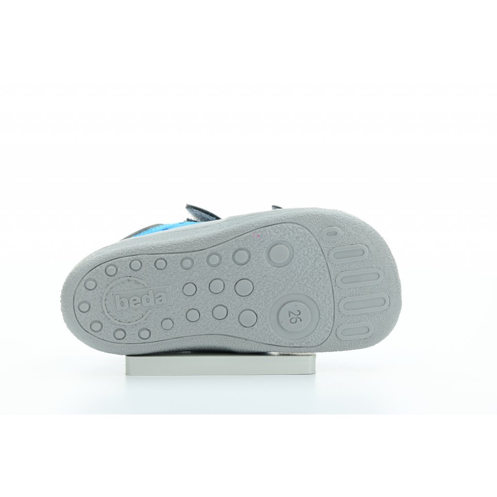 Beda Tom Barfußsandalen Klett (BF0001 / SD / W)