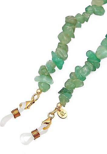 Elli PREMIUM Schmuckzubehör Brillenkette Aventurin Beads 925 Silber