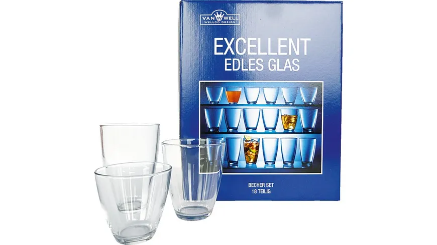 Becherset Glas Excellent 18-tlg