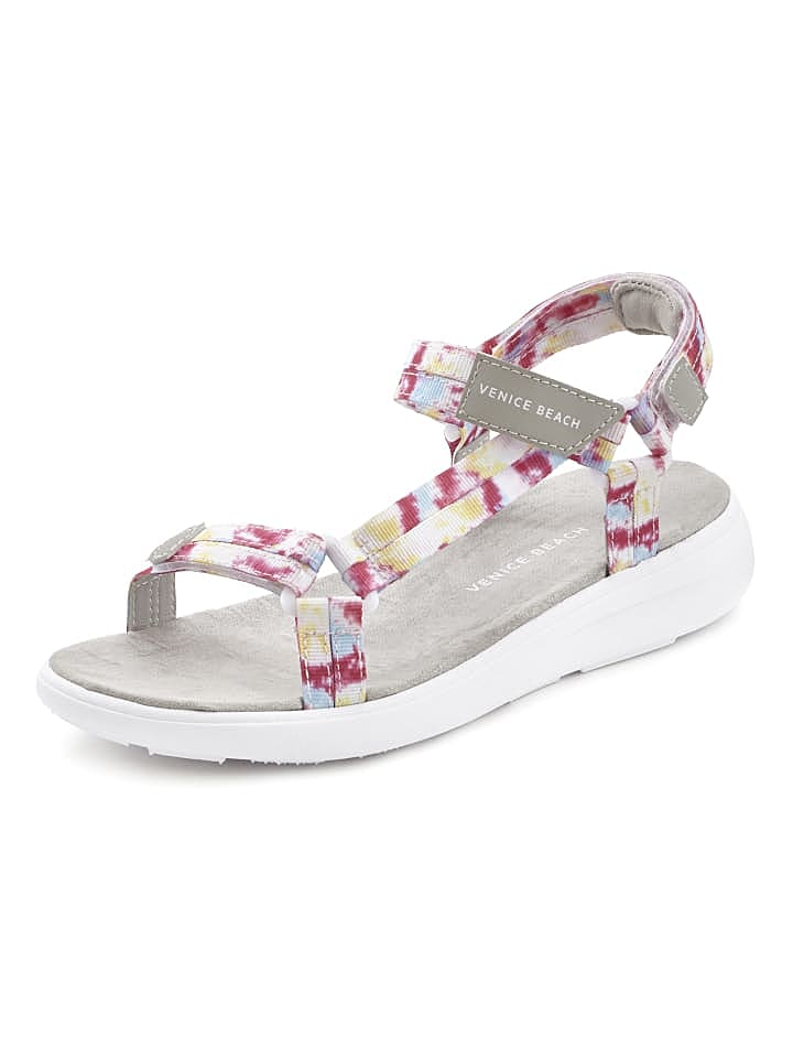 Venice Beach Sandale in hellgrau-rosé günstig kaufen 38
