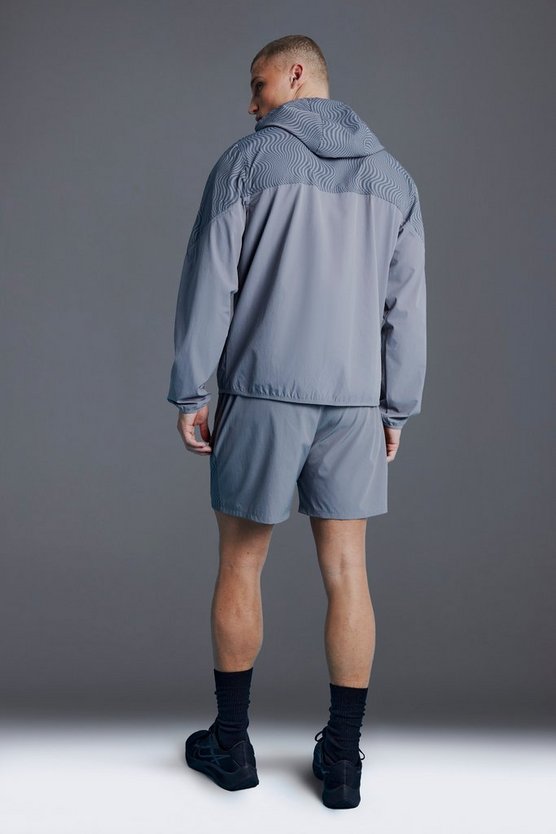 Man Active Shorts mit Print