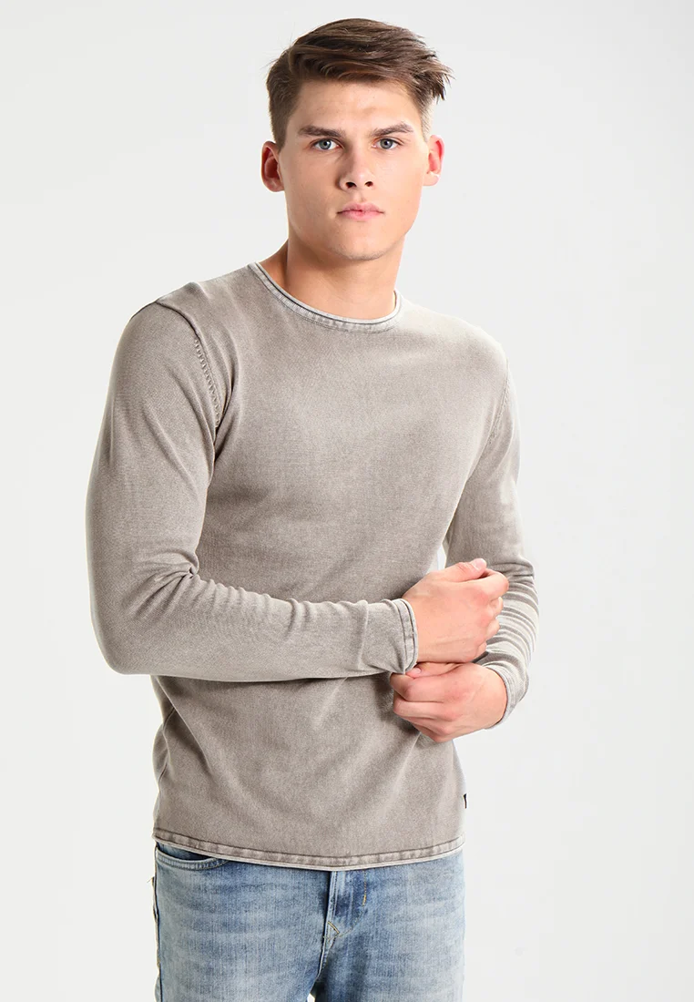 Suéter de cuello redondo con lavado Garson de Only & Sons