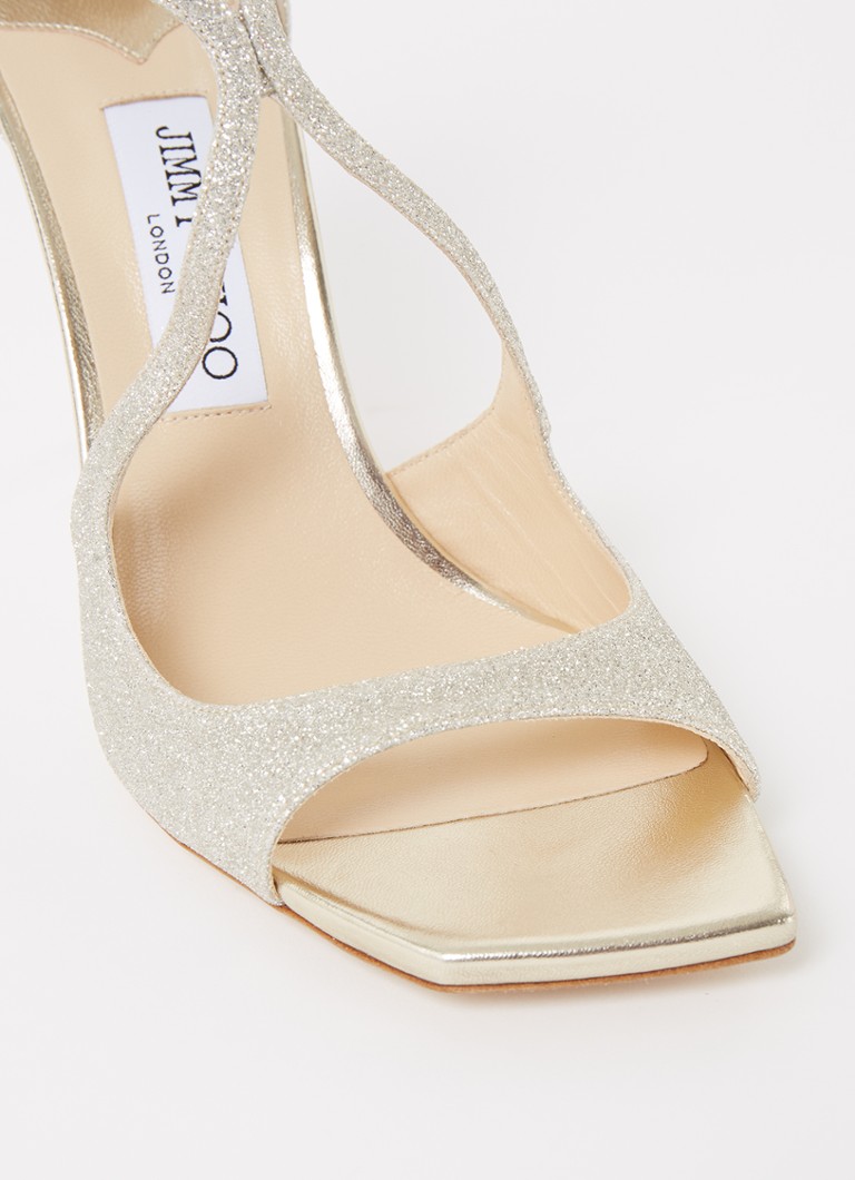 Sandale Jimmy Choo Asia din piele strălucitoare