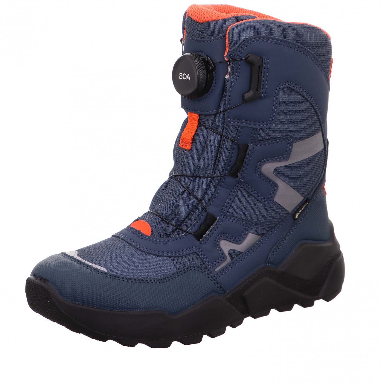 ROCKET - Blau/Orange Stiefel mit BOA® Drehverschluss