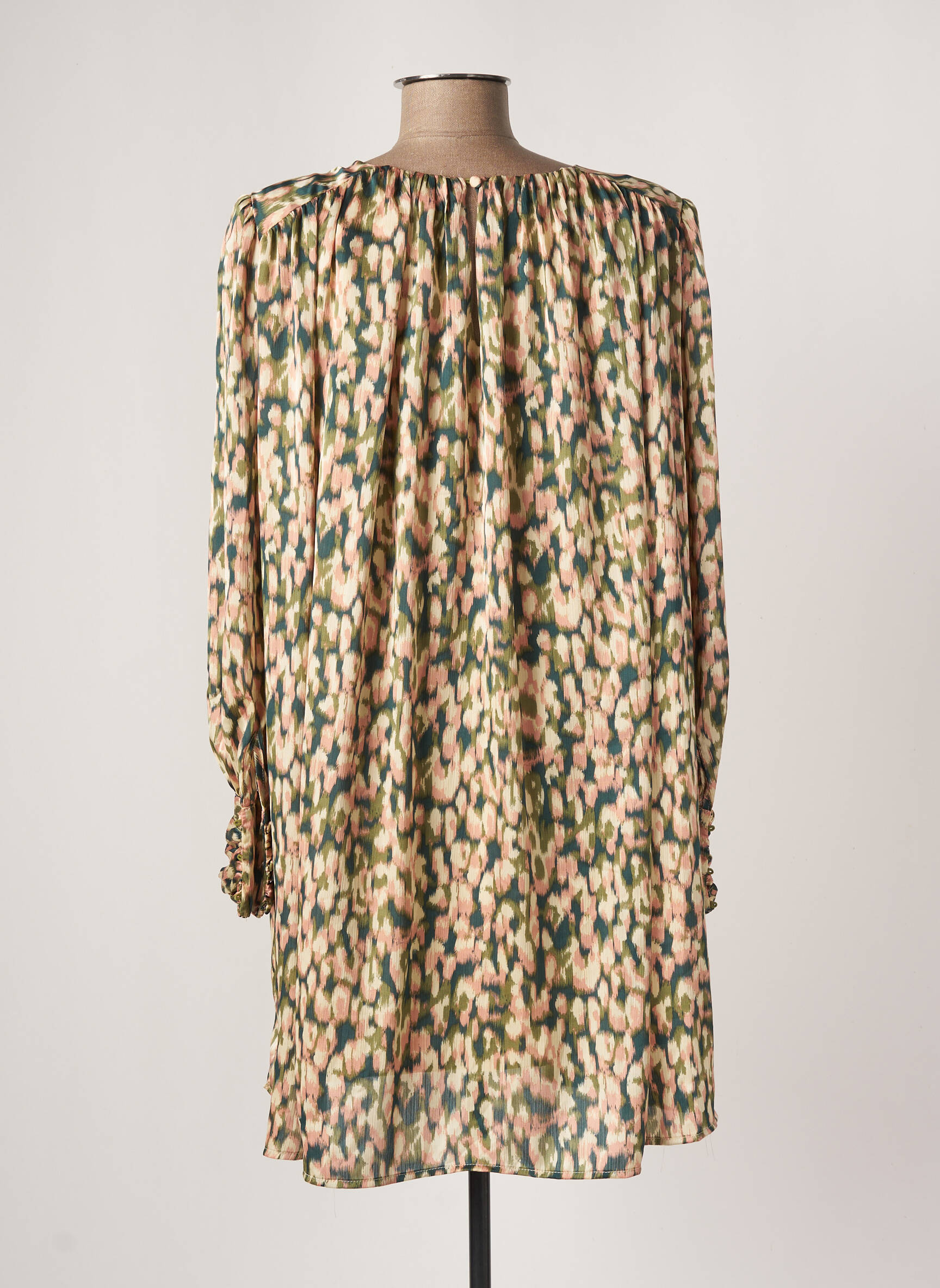 Peace N Love Robes Courtes Femme couleur vert