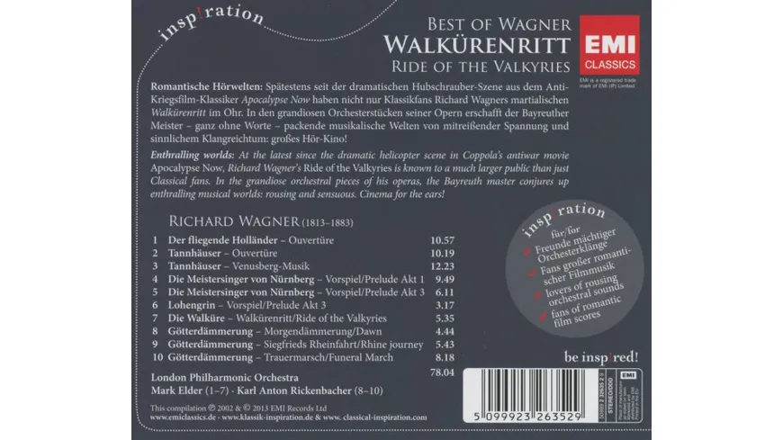 Walkürenritt: Best Of Wagner Inspiration Series
