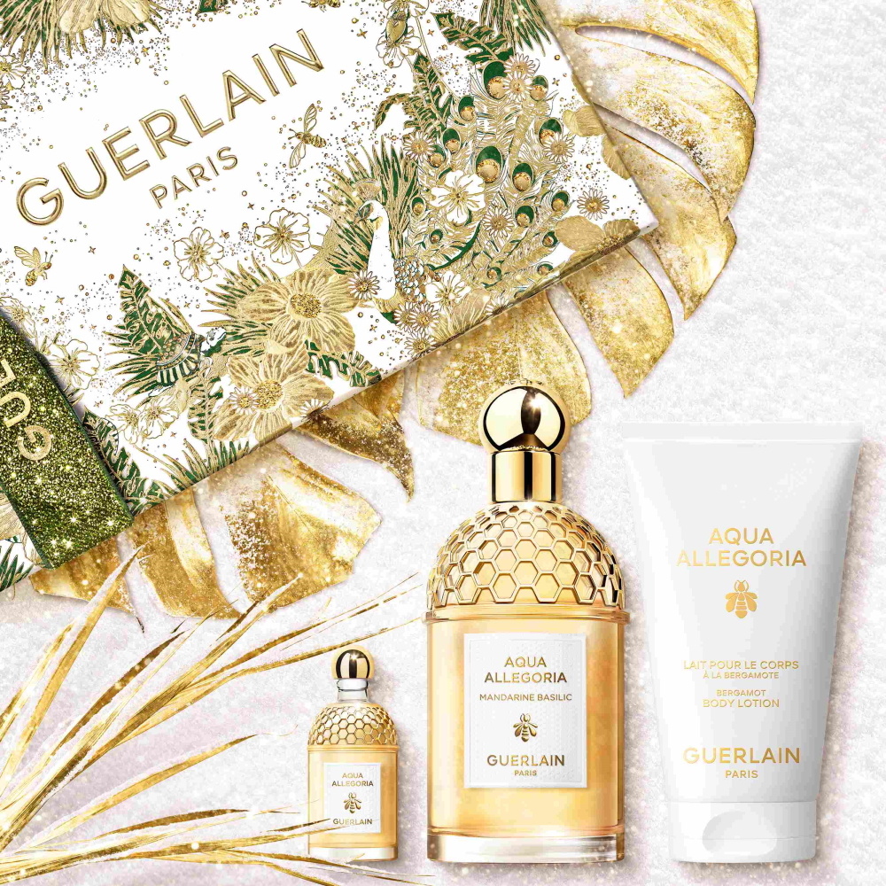 Guerlain AQUA ALLEGORIA Coffret EDT, Lait Corps, Miniature Parfum