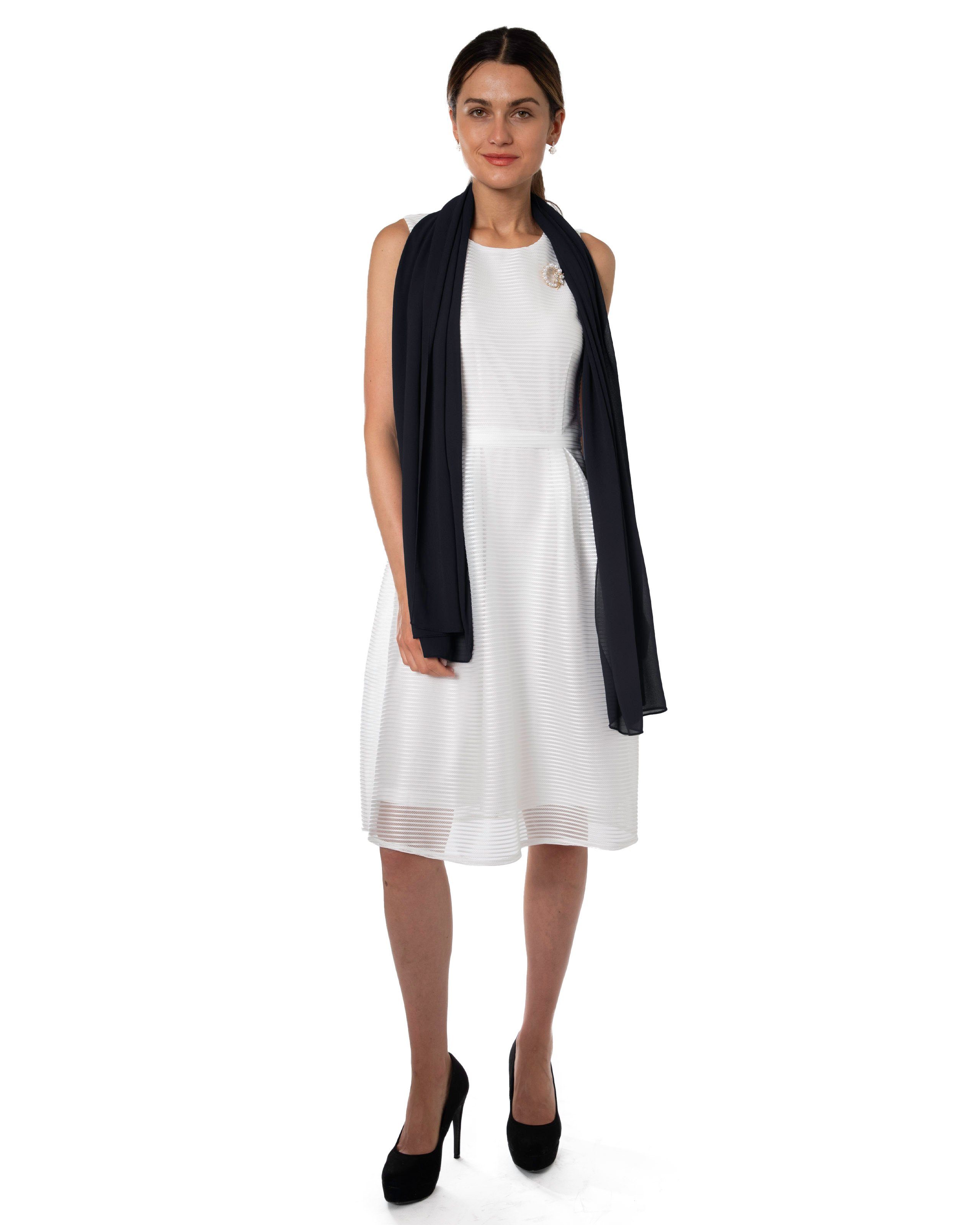 MayTree Modeschal Chiffontuch Damen Stola Umschlagtuch für Abendkleid Cocktailkleid, (Stück, 1-St)