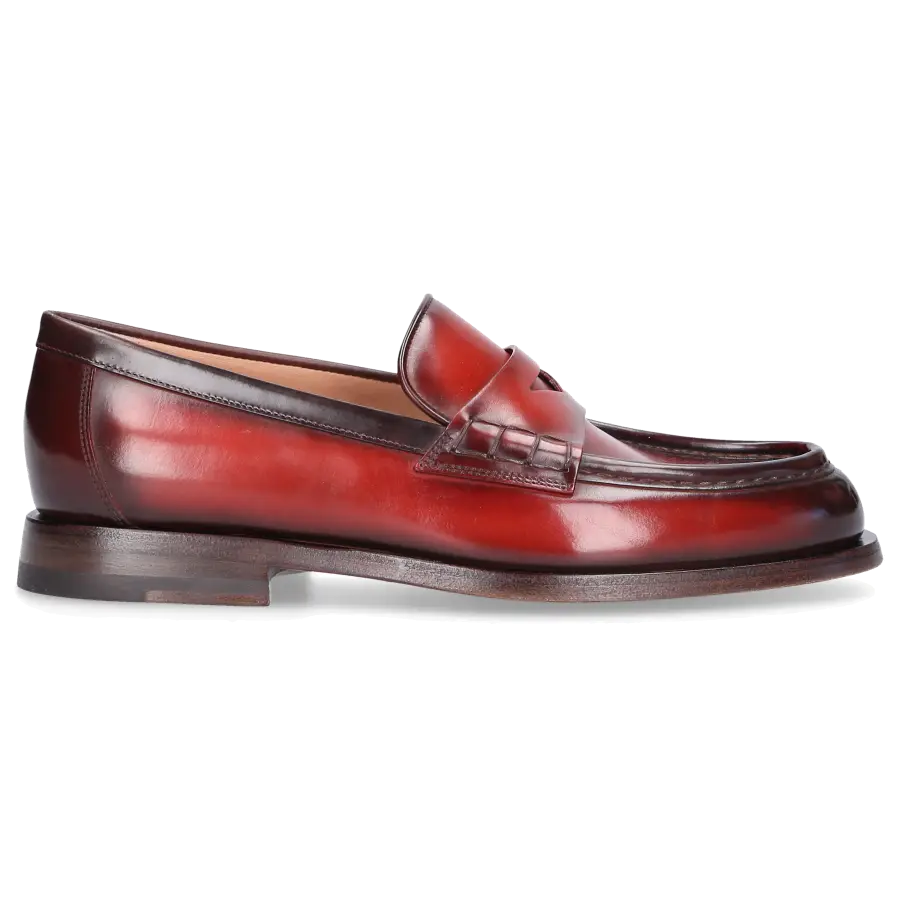 Santoni - Loafer 59462 Kalbsleder - rot