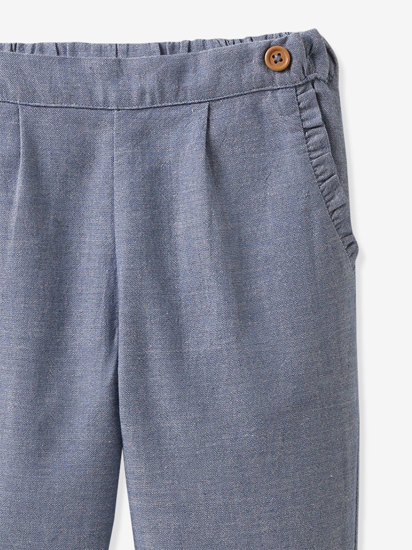 Cyrillus Baby Hose aus Chambray CYRILLUS - blau