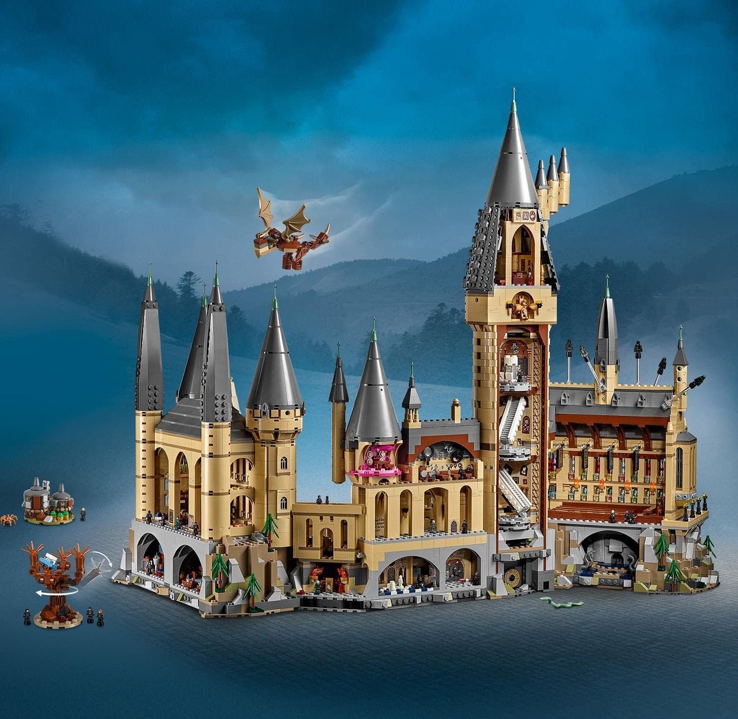 LEGO® Konstruktionsspielsteine Harry Potter Schloss Hogwarts, Schloss Spielzeug, Sammlerstück, (Geschenk Weihnachten, Geburtstag, Frauen Männer Kinder, 6020 St., Baukasten Erwachsene, Kinder Sale), Bausteine Konstruktionssteine, Bausatz, Spielzeug, K