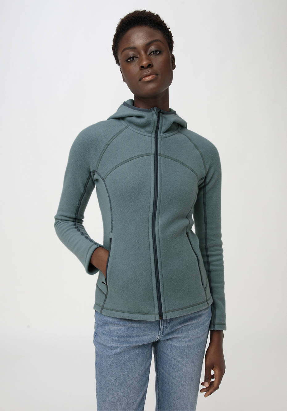 Softfleece-Jacke aus reiner Bio-Baumwolle