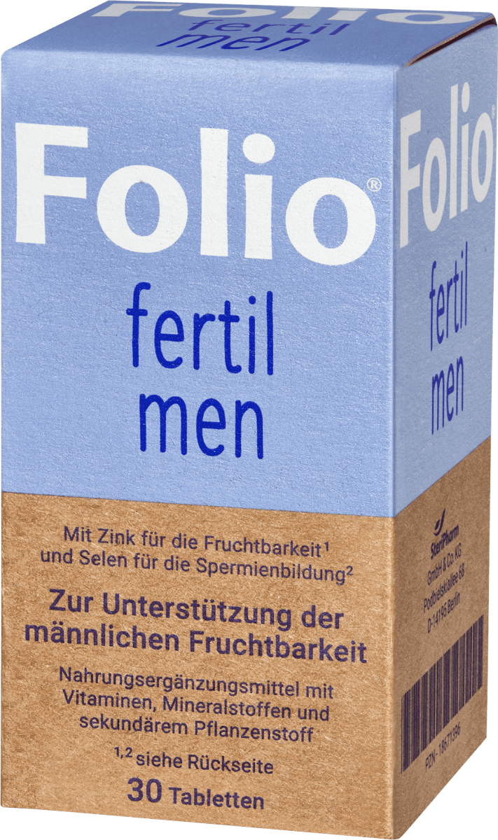 Fertil men Folsäure Tabletten, 30 St
