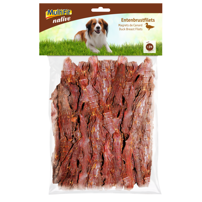 MultiFit Snacks MultiFit native Entenbrustfilets 750g