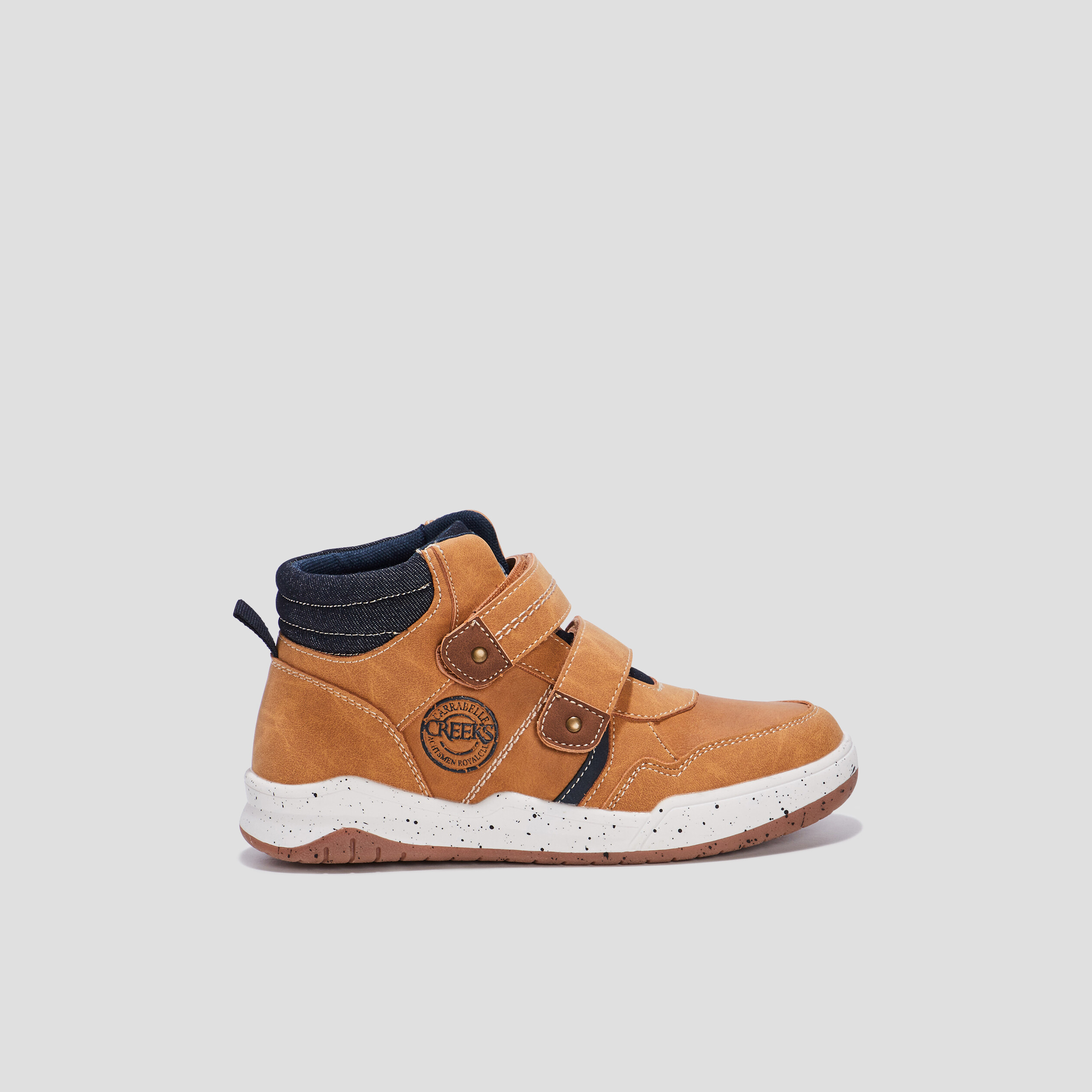 Baskets montantes Creeks camel garçon | La Halle