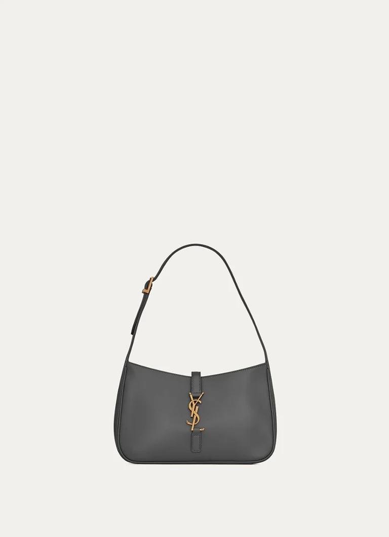 Τσάντα ώμου Saint Laurent Le 5 À 7 Hobo από δέρμα μοσχαριού