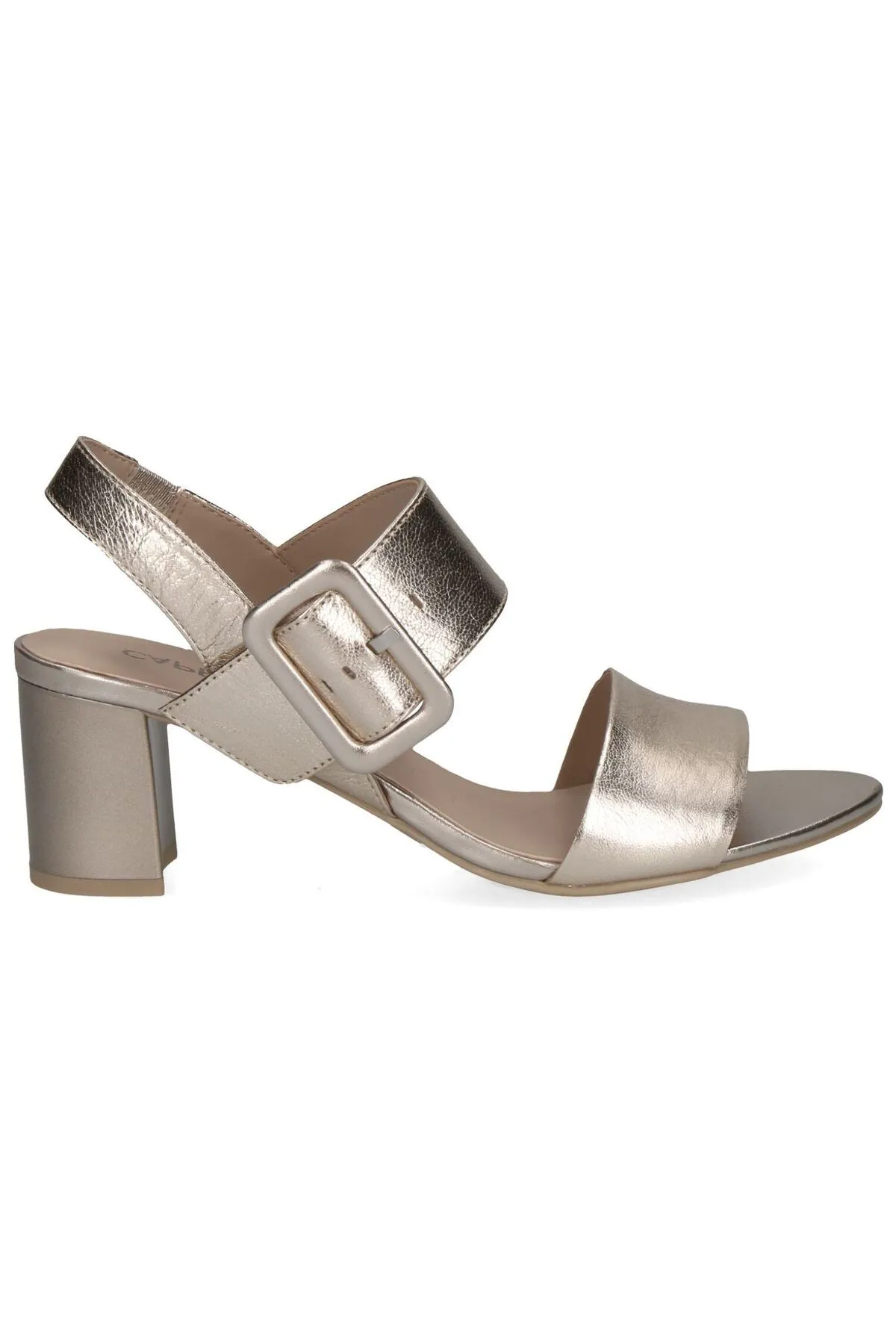 Caprice  Sandalette - Metallisch - Blockabsatz