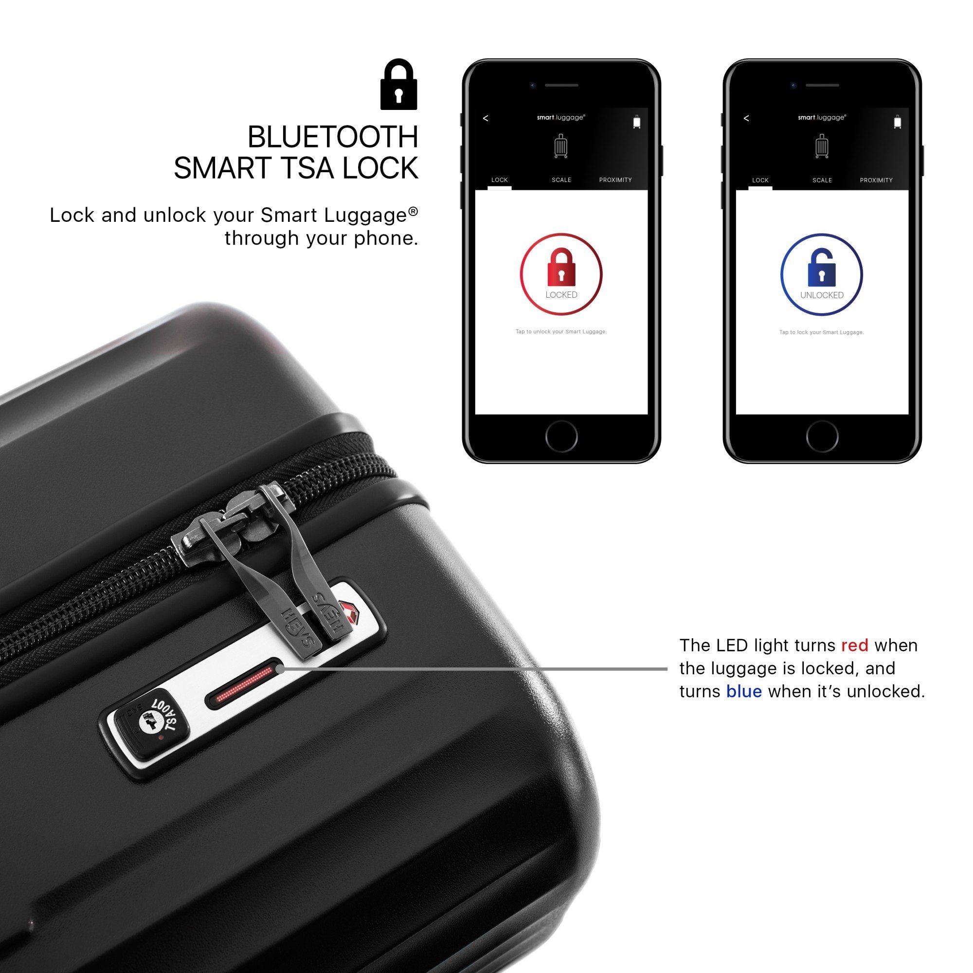 Heys Handgepäck-Trolley SmarLuggage - 4-Rollen-Kabinentrolley S, 4 Rollen Rollen