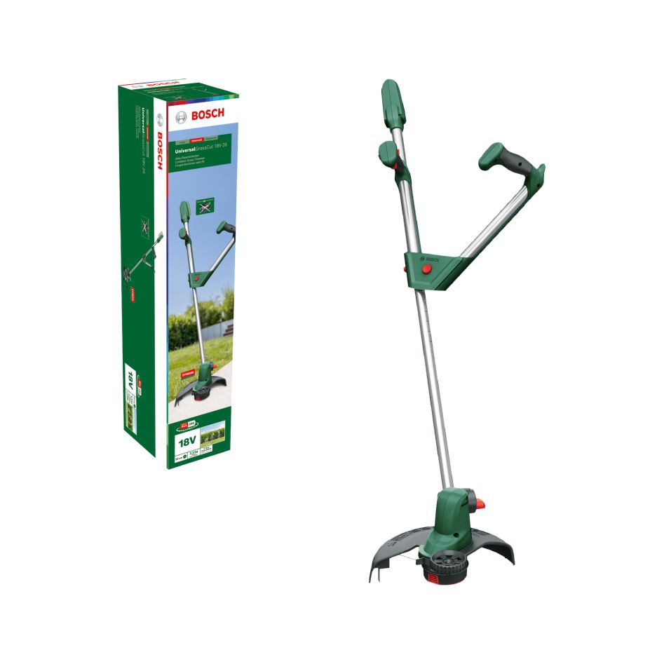 Бежични тример Bosch Green 06008C1D04 UniversalGrassCut 18 без батерија и пуњача у кутији