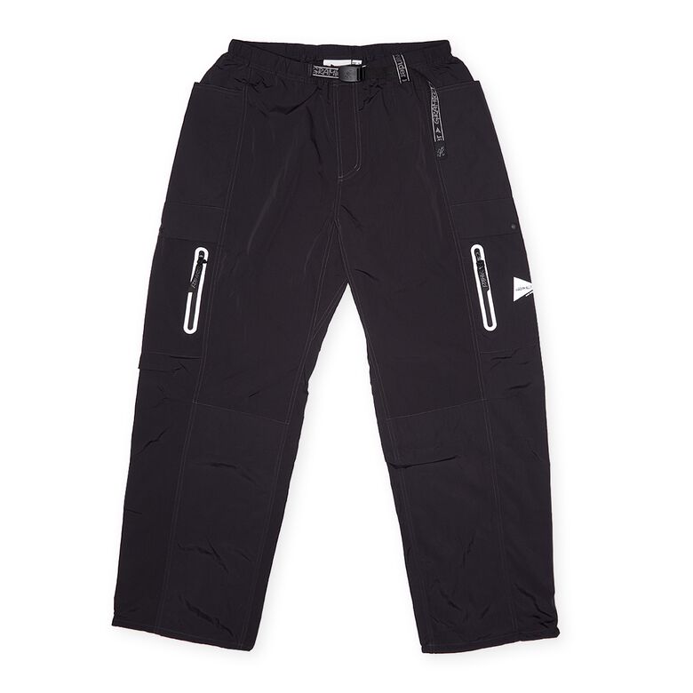 Gramicci x And Wander Patchwork Wind Pant black