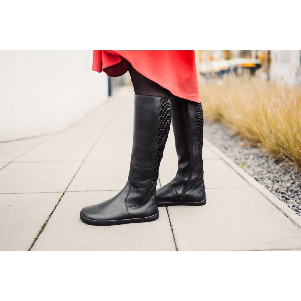 Be Lenka Charlotte Black Barfuß-Stiefel